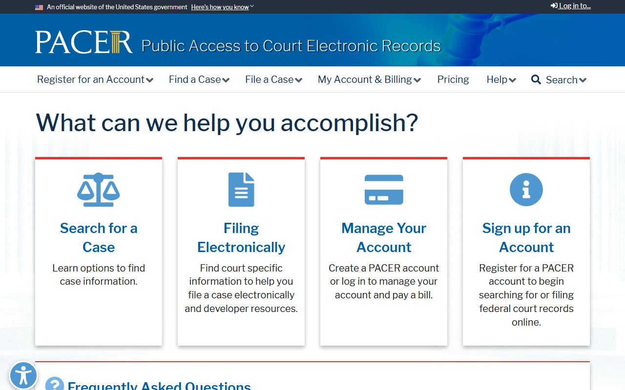 Mercer County court dockets PACER federal access reference