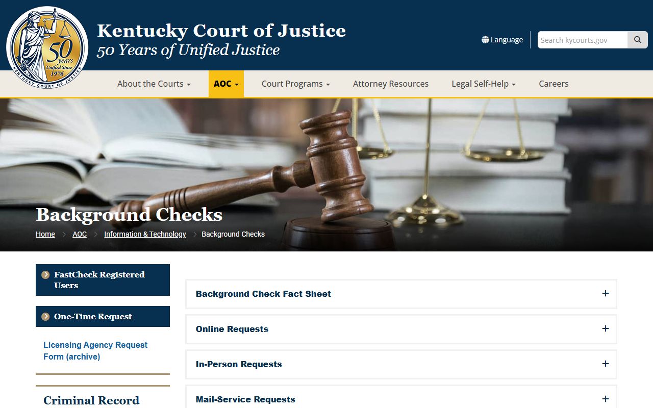 Mercer County criminal court records KCOJ background checks