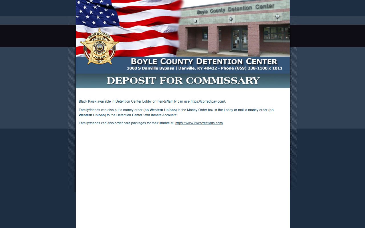 Mercer County traffic court records jail commissary payment distinction